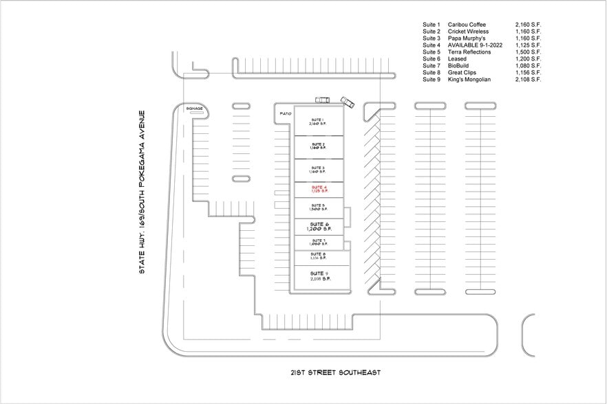 2020-2056 S Pokegama Ave, Grand Rapids, MN à louer - Plan de site - Image 2 de 4