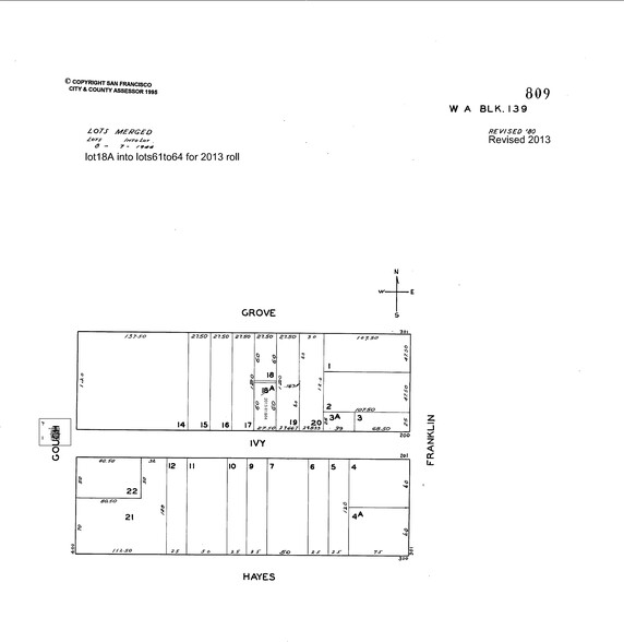 348-350 Hayes St, San Francisco, CA à louer - Plan cadastral - Image 2 de 6