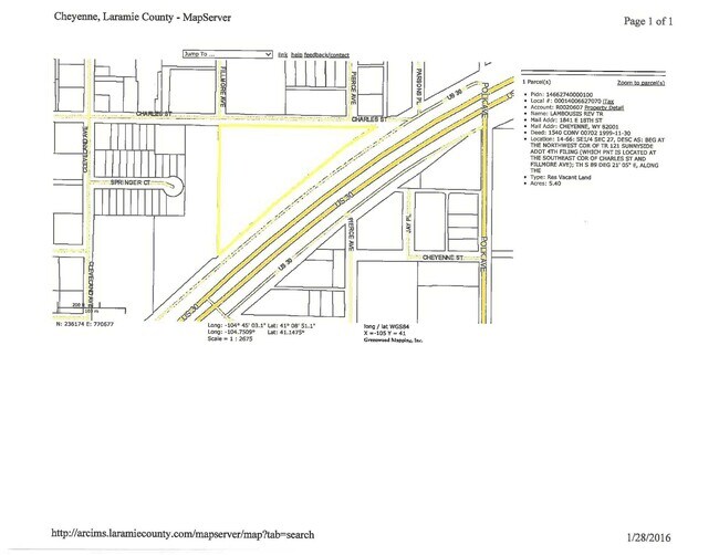 Plus de détails pour TBD east lincolnway, Cheyenne, WY - Terrain à vendre