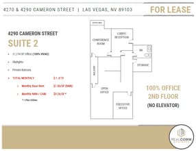 4290 Cameron St, Las Vegas, NV for lease Floor Plan- Image 2 of 3