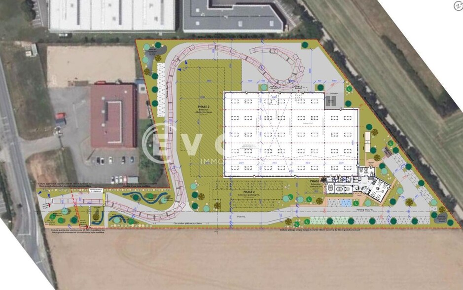79 Avenue Des Freres Montgolfier, Genas à louer - Plan de site - Image 3 de 6