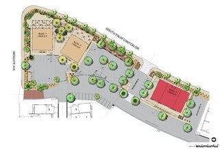 900 S Palm Canyon Dr, Palm Springs, CA à louer Plan de site- Image 1 de 1