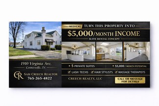 Plus de détails pour 1910 Virginia Ave, Connersville, IN - Soins de santé à vendre