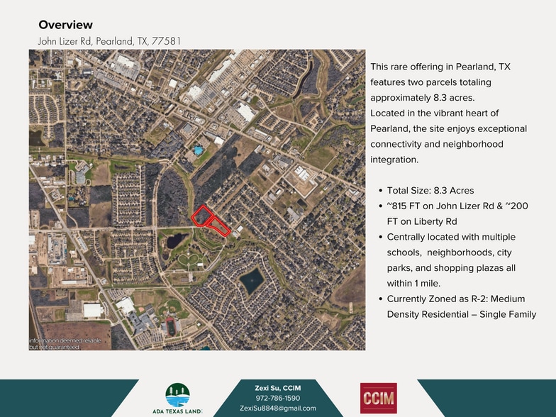 TBD John Lizer Rd, Pearland, TX for sale - Building Photo - Image 2 of 10