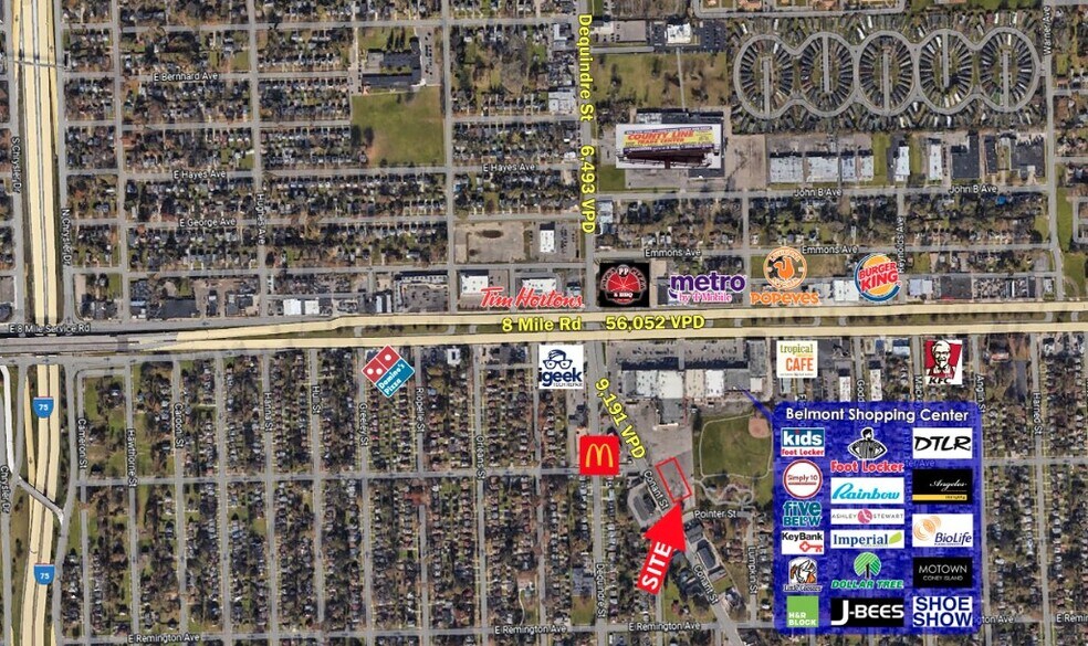 1900 E 8 Mile Rd, Detroit, MI à louer - Aérien - Image 2 de 2