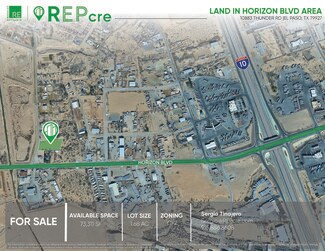 Plus de détails pour 10883 Thunder Rd, El Paso, TX - Terrain à vendre