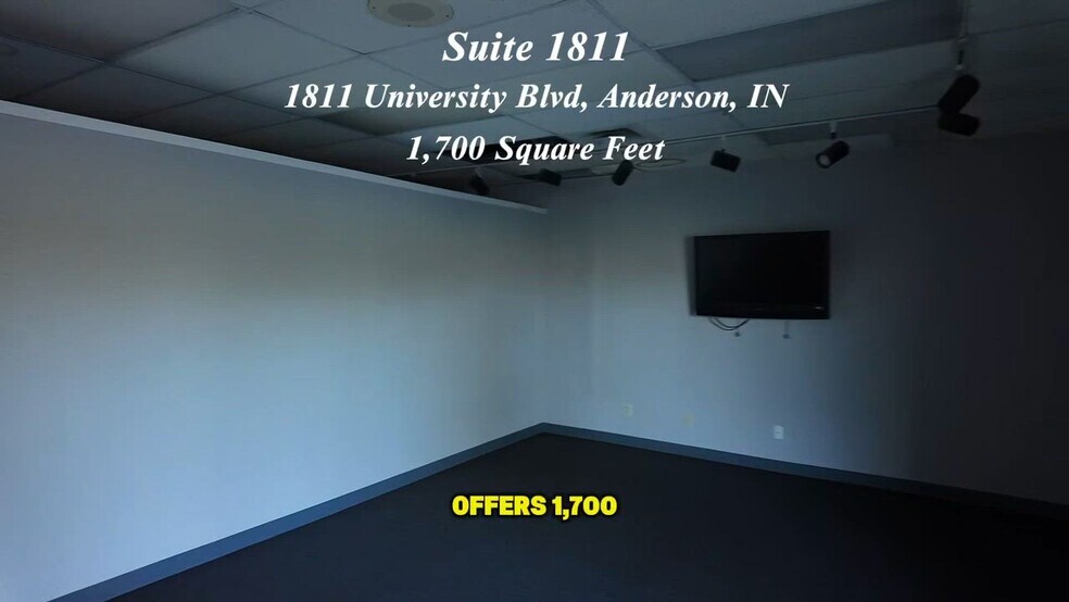 1811-1933 University Blvd, Anderson, IN à louer - Vidéo sur l’inscription commerciale - Image 3 de 3