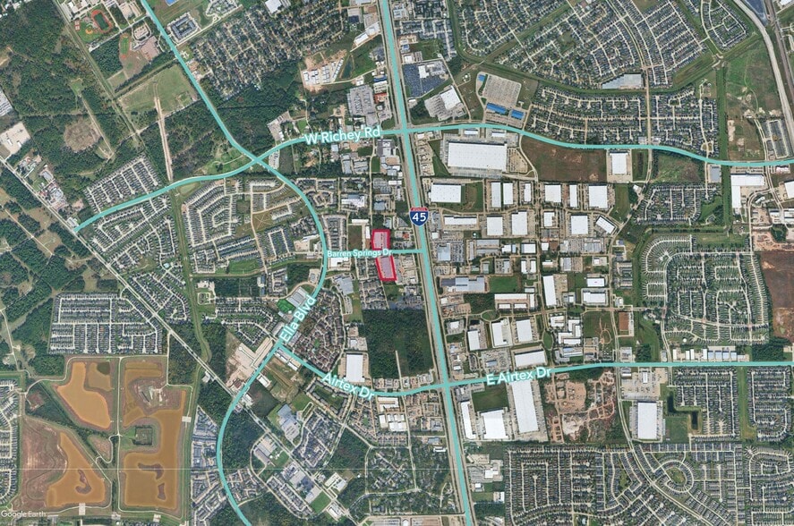 221 Barren Springs Dr, Houston, TX for lease - Aerial - Image 3 of 41