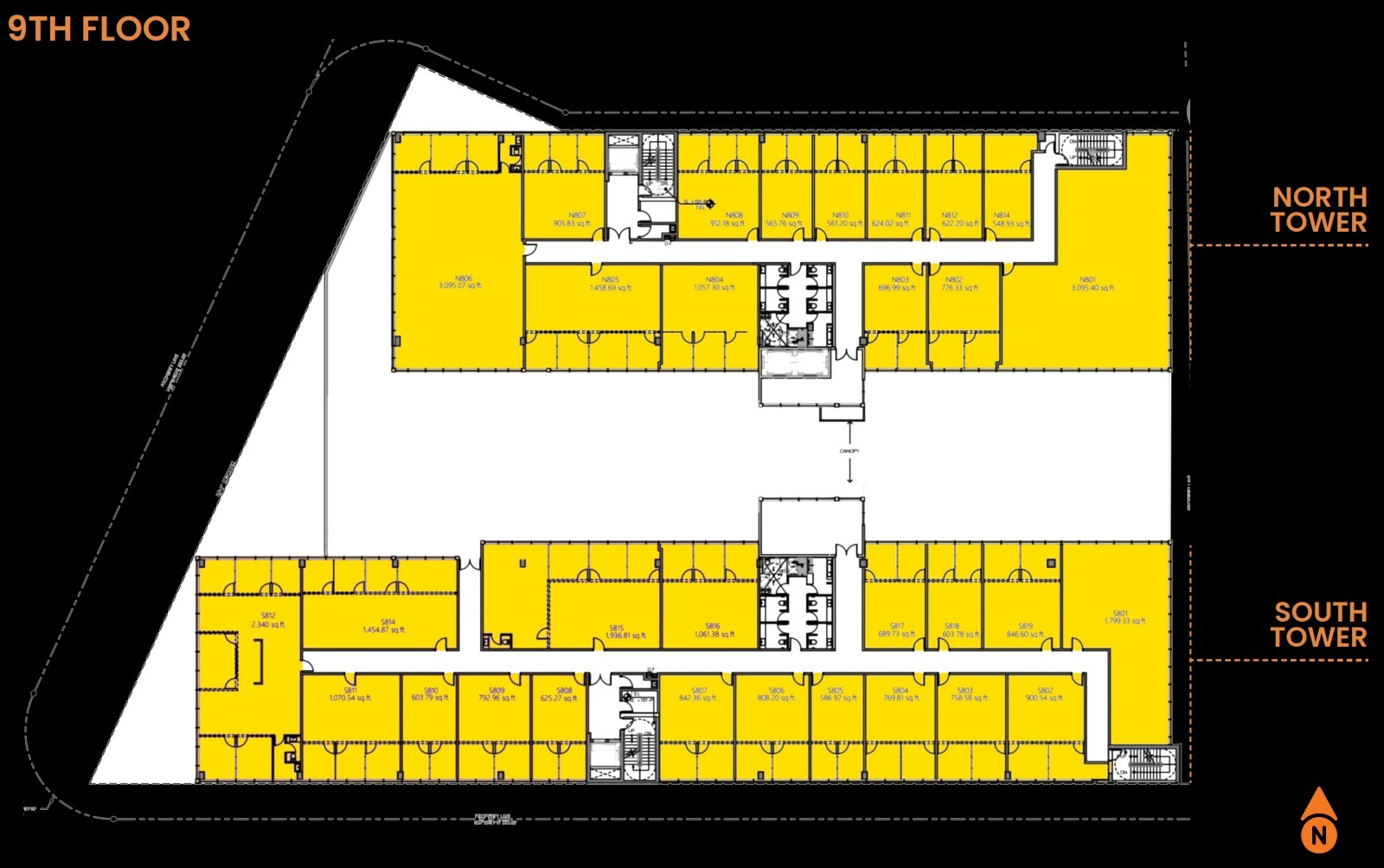 20955 Biscayne Blvd, Aventura, FL à louer Plan d’étage- Image 1 de 1