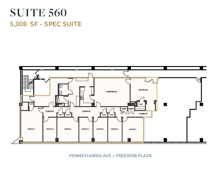 1331 Pennsylvania Ave NW, Washington, DC à louer Plan d’étage- Image 1 de 2