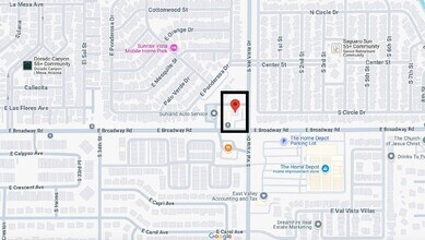 3550 E Broadway Rd, Mesa, AZ - AERIAL  map view