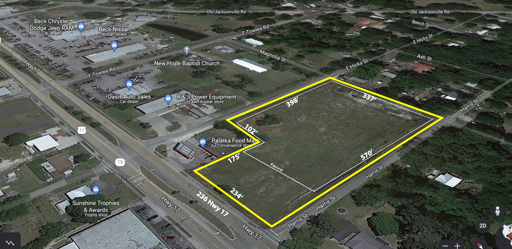 236 N Highway 17, Palatka, FL for sale Aerial- Image 1 of 7