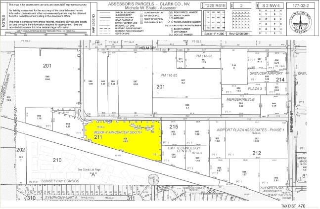 1385 Pama Ln, Las Vegas, NV for lease - Plat Map - Image 2 of 4