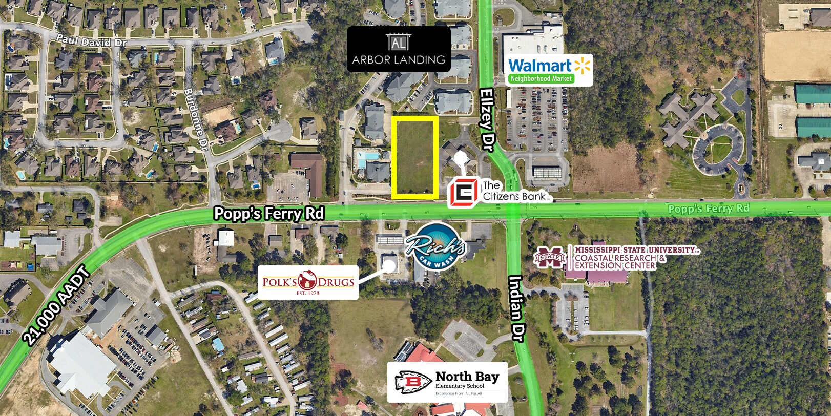 0 Popps Ferry, Biloxi, MS à vendre Photo principale- Image 1 de 18