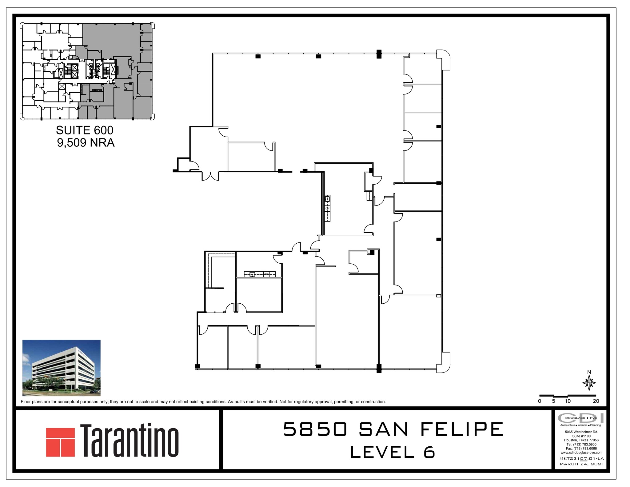 5850 San Felipe St, Houston, TX à louer Plan de site- Image 1 de 1