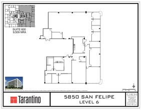 5850 San Felipe St, Houston, TX à louer Plan de site- Image 1 de 1