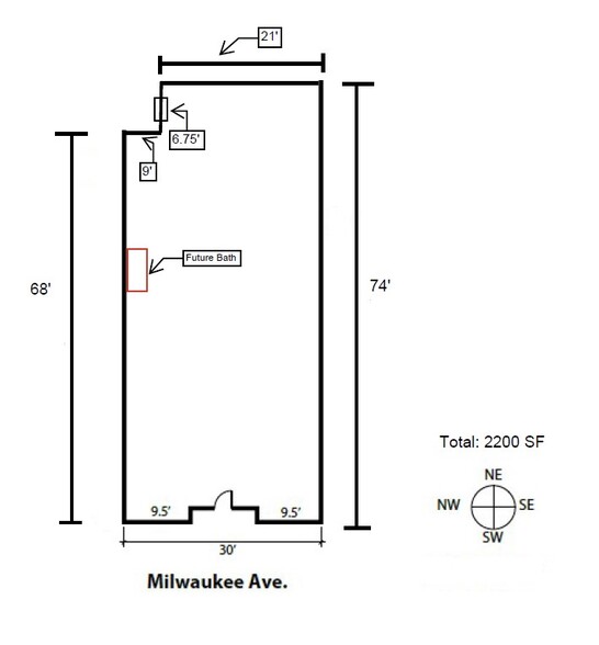 3025 N Milwaukee Ave, Chicago, IL à louer - Plan d  tage - Image 2 de 10