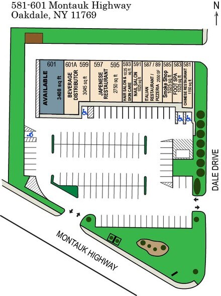 579-601 Montauk Hwy, Oakdale, NY à louer - Photo du bâtiment - Image 2 de 5