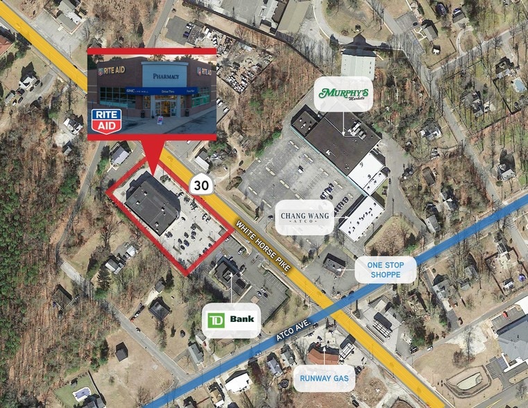 375 White Horse Pike, Atco, NJ for lease - Aerial - Image 2 of 8