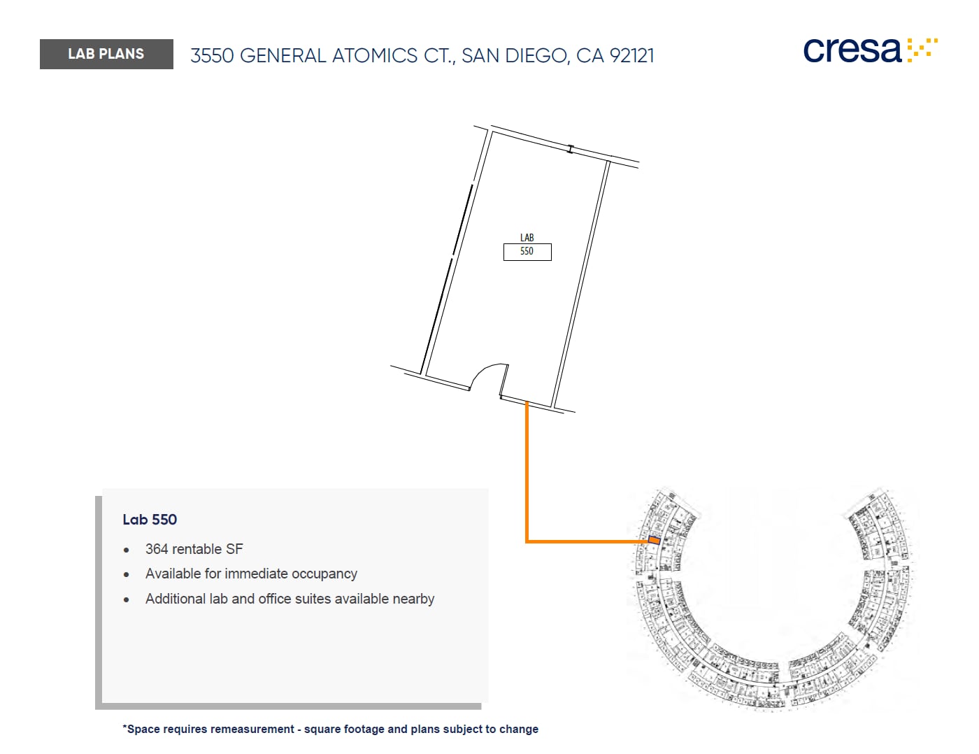 3550 General Atomics Ct, San Diego, CA à louer Plan d’étage- Image 1 de 1