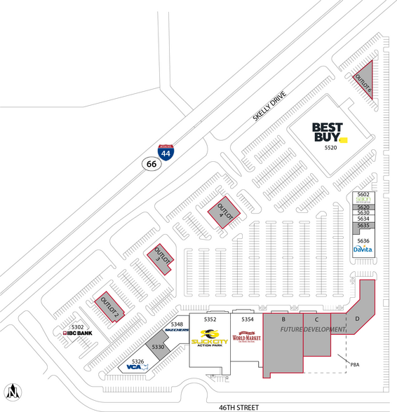 E Skelly Dr, Tulsa, OK for lease - Site Plan - Image 2 of 3