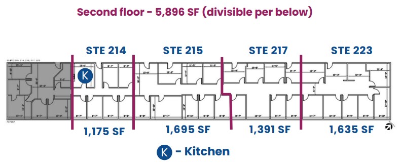438 Camino del Rio S, San Diego, CA à louer Plan d’étage- Image 1 de 1