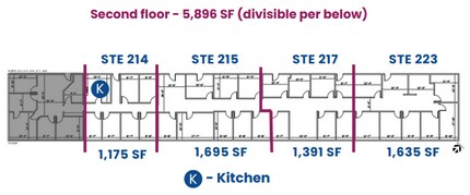 438 Camino del Rio S, San Diego, CA à louer Plan d’étage- Image 1 de 1
