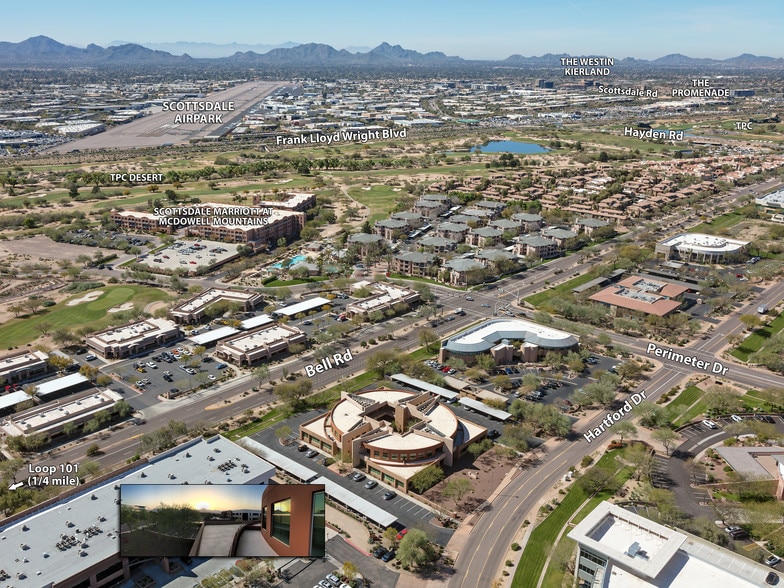 8585 E Hartford Dr, Scottsdale, AZ for lease - Aerial - Image 3 of 12