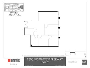 9800 Northwest Fwy, Houston, TX à louer Plan de site- Image 1 de 1