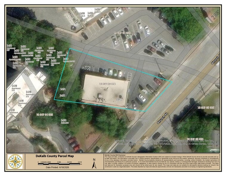 1452 Church St, Decatur, GA for lease - Site Plan - Image 3 of 5