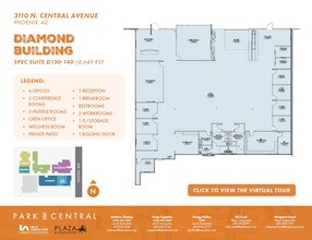 3110 N Central Ave, Phoenix, AZ à louer Plan d’étage- Image 1 de 1