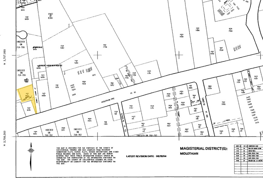 8012 Midlothian Tpke, Richmond, VA à louer - Plan cadastral - Image 3 de 3