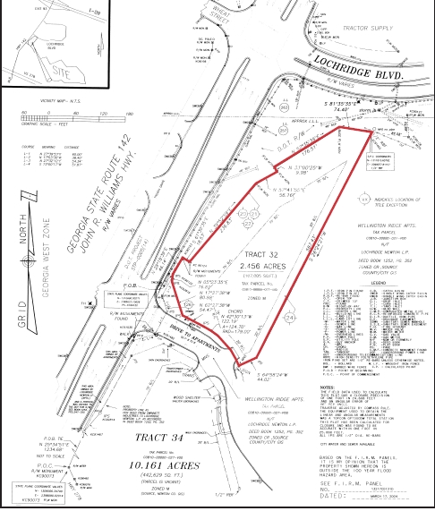 10150 John R Williams Hwy, Covington, GA à vendre - Plan cadastral - Image 2 de 2