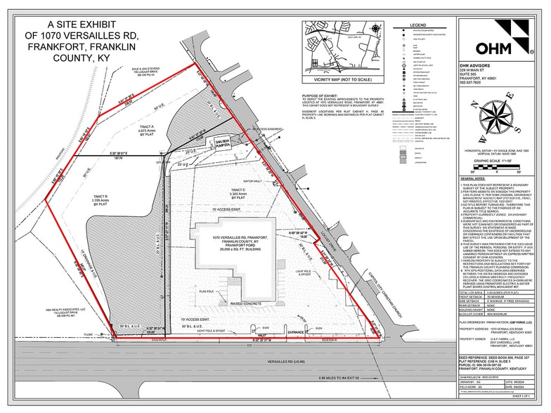 1070 Versailles Rd, Frankfort, KY for sale - Site Plan - Image 2 of 5