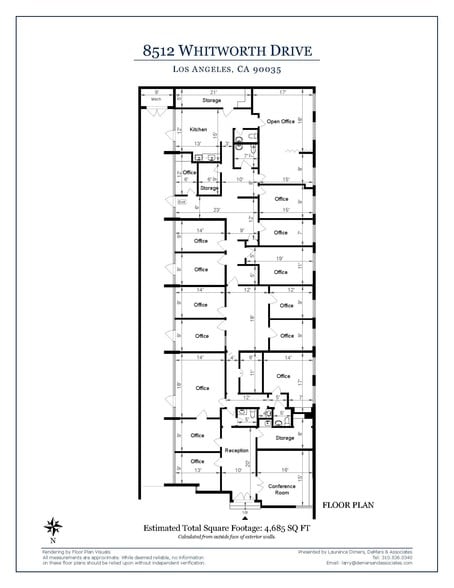 8512 Whitworth Dr, Los Angeles, CA for sale - Floor Plan - Image 3 of 25