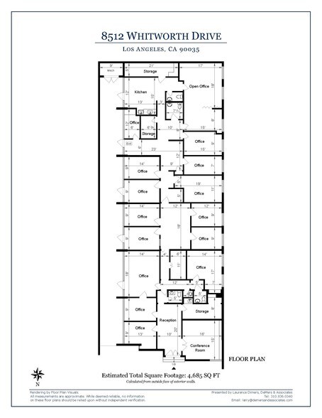 8512 Whitworth Dr, Los Angeles, CA à vendre - Plan d’étage - Image 3 de 23