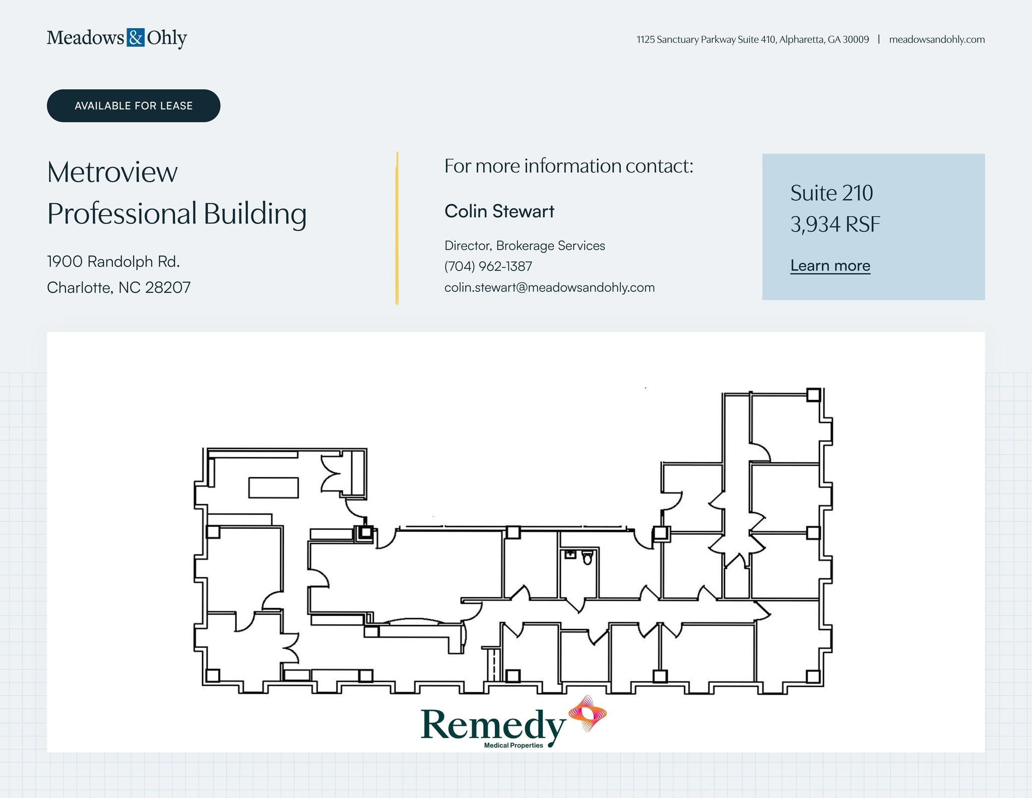 1900 Randolph Rd, Charlotte, NC à louer Plan de site- Image 1 de 1
