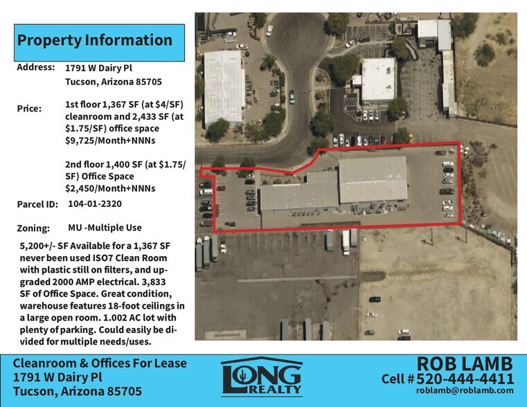 1791 W Dairy Pl, Tucson, AZ à louer - Photo du bâtiment - Image 2 de 7