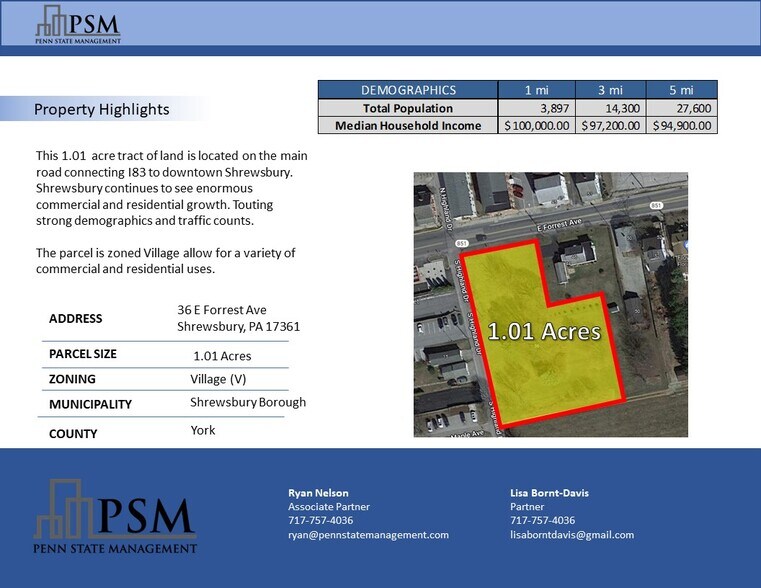 36 E Forrest Ave, Shrewsbury, PA à louer - Photo du bâtiment - Image 2 de 5