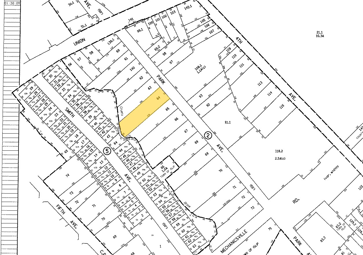 64 Park Ave, Bay Shore, NY for sale Plat Map- Image 1 of 1