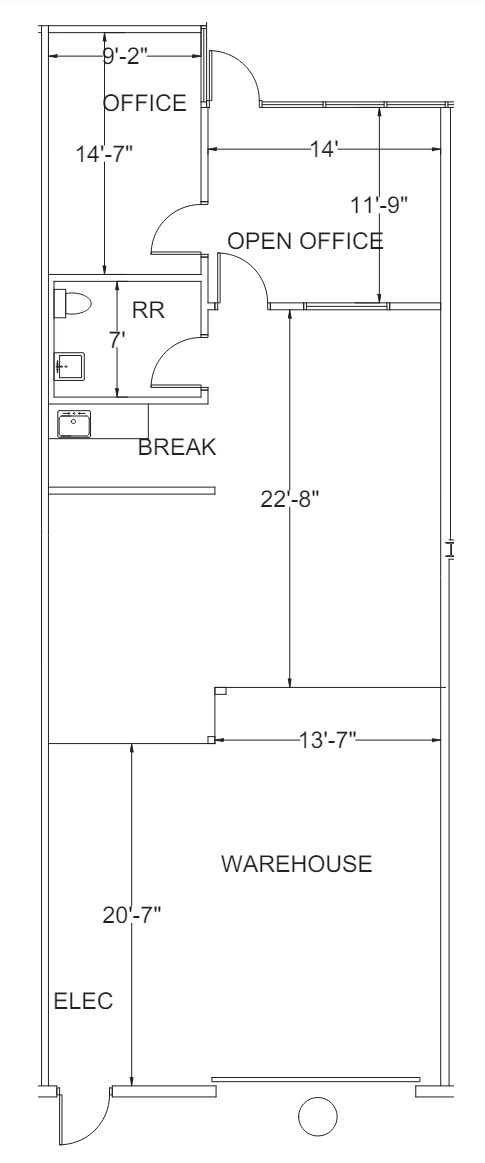 2154 W Northwest Hwy, Dallas, TX à louer Plan d’étage- Image 1 de 1