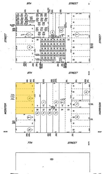 714-734 Webster St, Oakland, CA à louer - Plan cadastral - Image 3 de 3