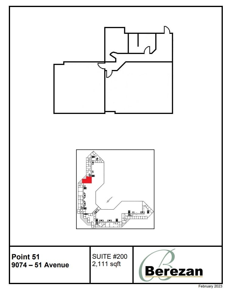 9004-9090 51st Ave NW, Edmonton, AB à louer Plan d’étage- Image 1 de 1