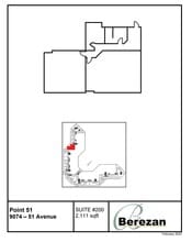 9004-9090 51st Ave NW, Edmonton, AB à louer Plan d’étage- Image 1 de 1