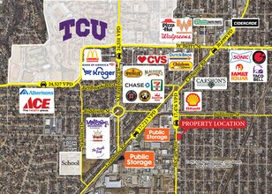 3605 McCart Ave, Fort Worth, TX - Aérien Vue de la carte - Image1