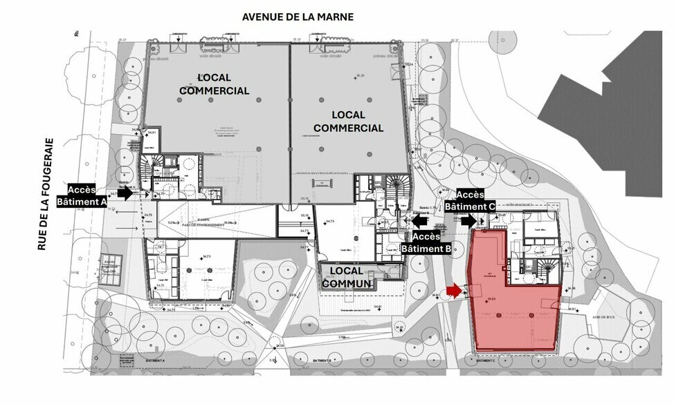 Commerce de détail dans Mérignac à vendre - Plan de site - Image 3 de 4