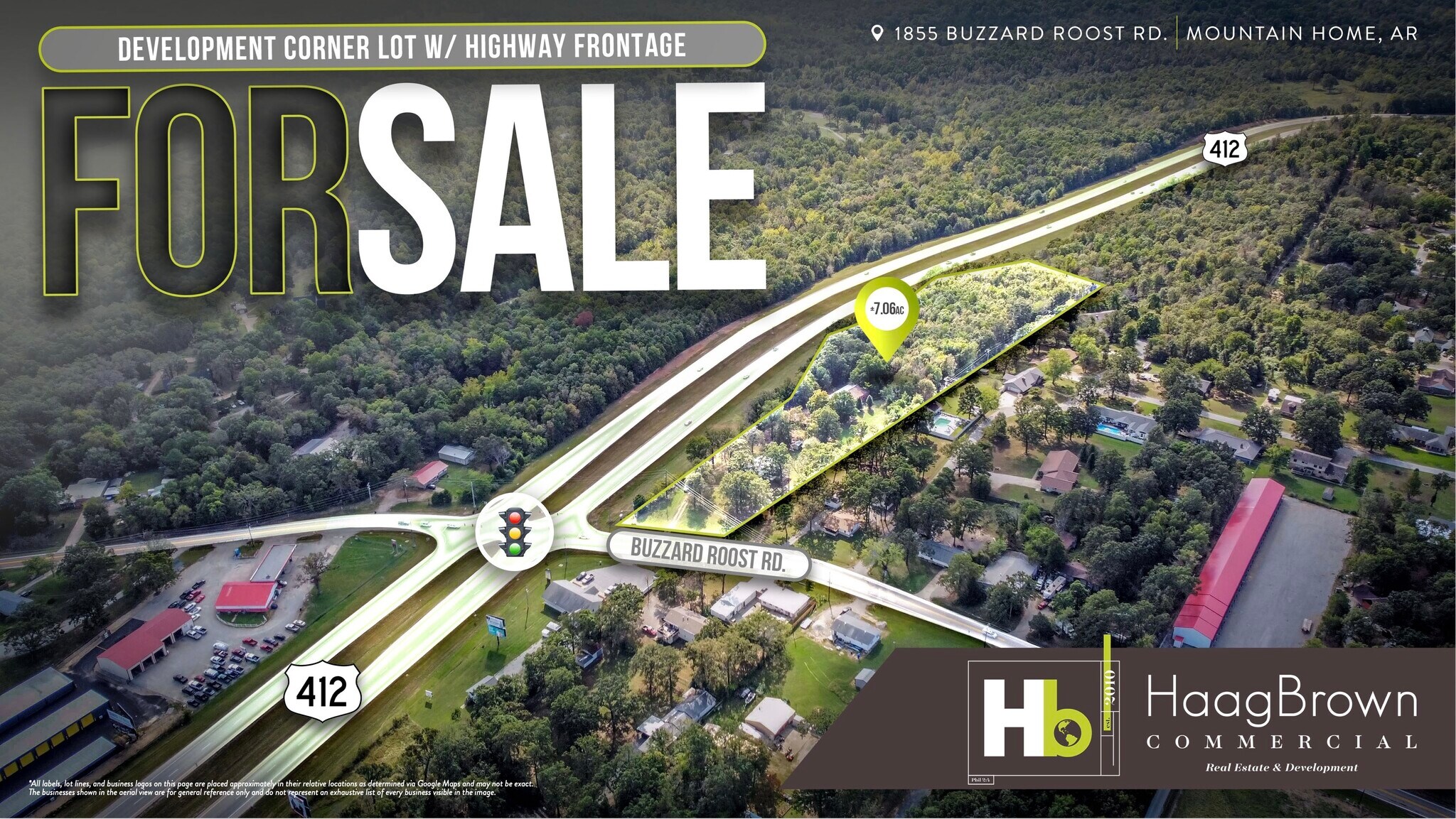 1855 Buzzard Roost rd, Mountain Home, AR for sale Aerial- Image 1 of 10