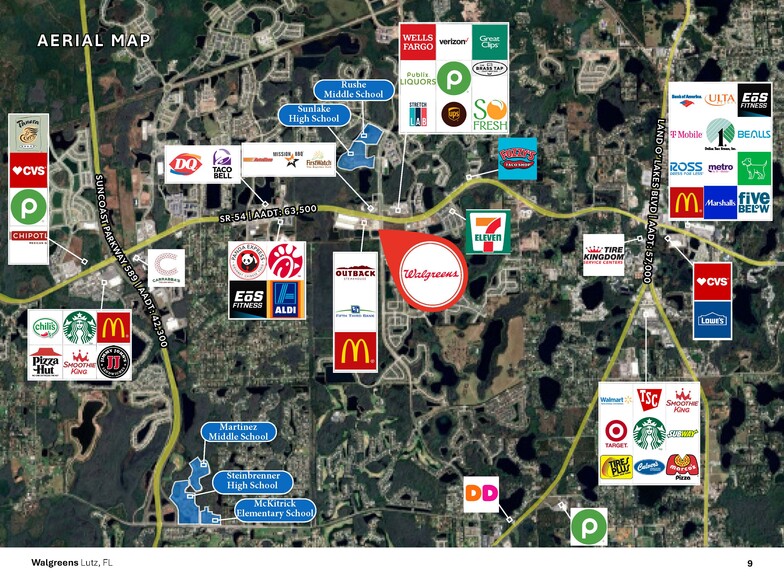 2459 Sunlake Blvd, Lutz, FL à vendre - Aérien - Image 2 de 8