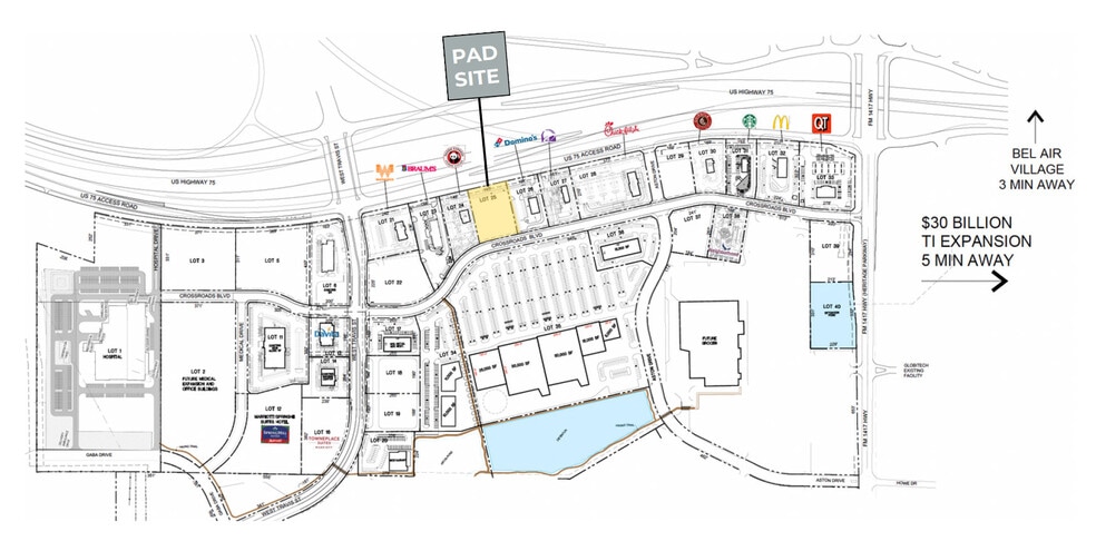 3200 S US Highway 75, Sherman, TX for lease - Site Plan - Image 3 of 4