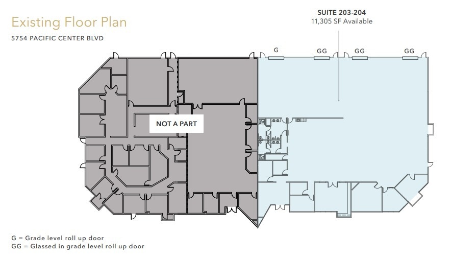 5744 Pacific Center Blvd, San Diego, CA à louer Plan d’étage- Image 1 de 1